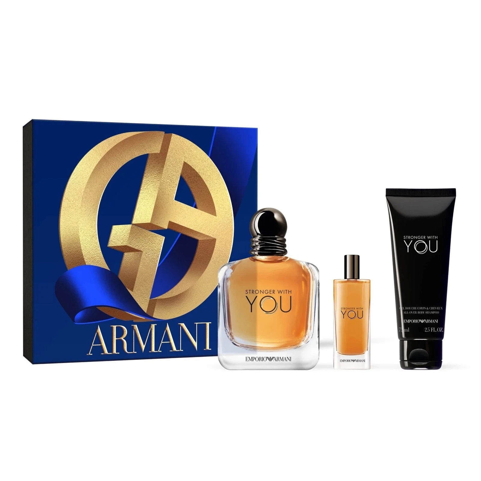 Emporio Armani Stronger With You GIFT SET - 3.4 oz EDT Spray, NEW, SEALED
