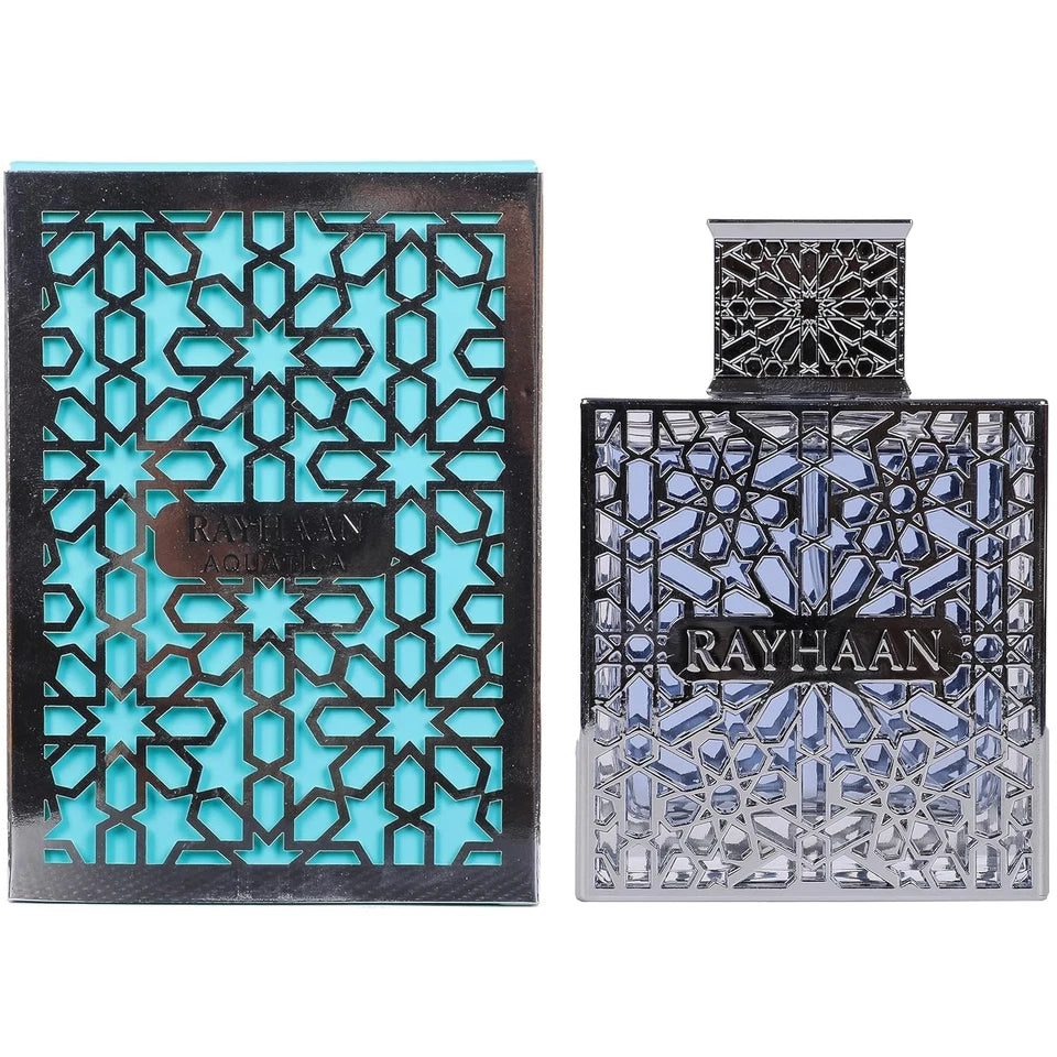Rayhaan Aquatica Eau de Parfum-Long-Lasting Fragrance for Men, 3.4 Ounce
